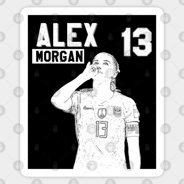 Alex Morgan || USA Sticker by Aloenalone